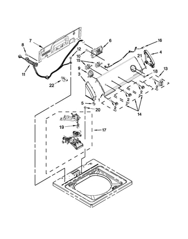 Controls and water inlet parts