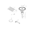 KitchenAid KHMS2056SSS4 rack and turntable parts diagram