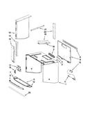 Cabinet and installation parts