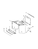 Cabinet and installation parts