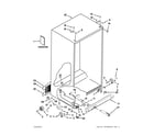 Whirlpool WRS346FIAW00 cabinet parts diagram