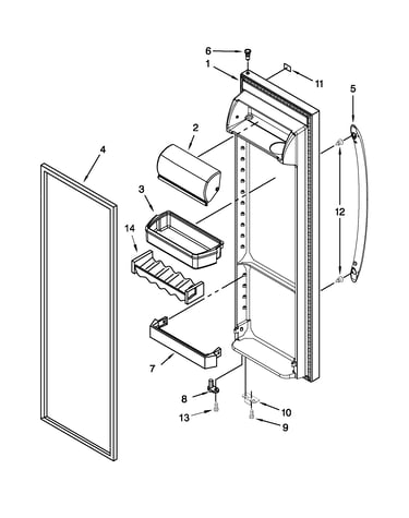 Refrigerator door