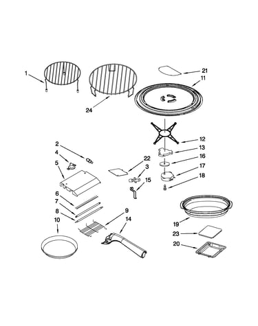 Rack and turntable parts