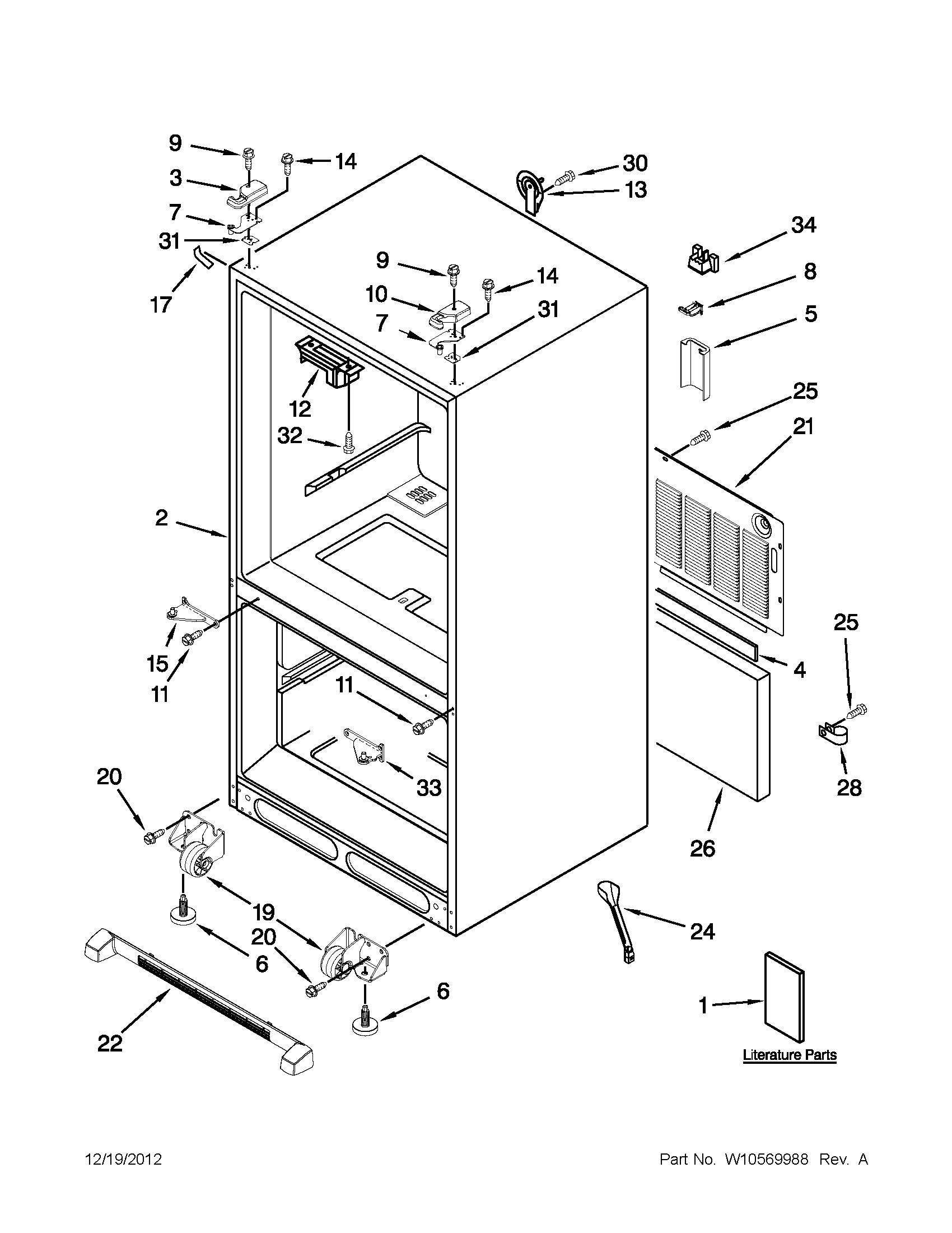 Cabinet parts
