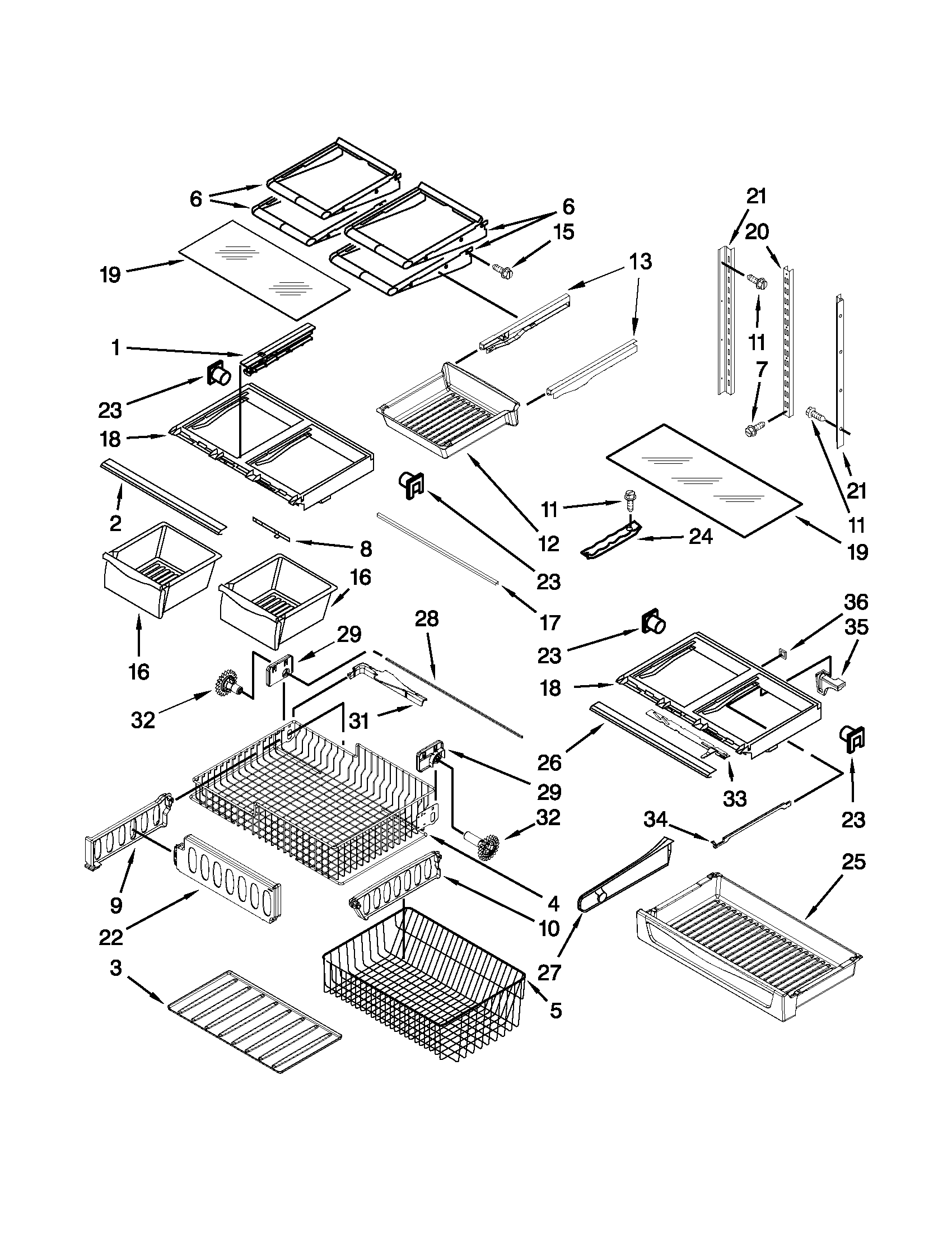 Shelf parts