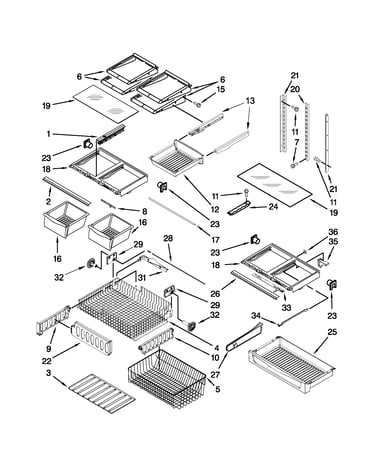 Shelf parts