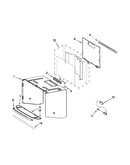 Cabinet and installation parts