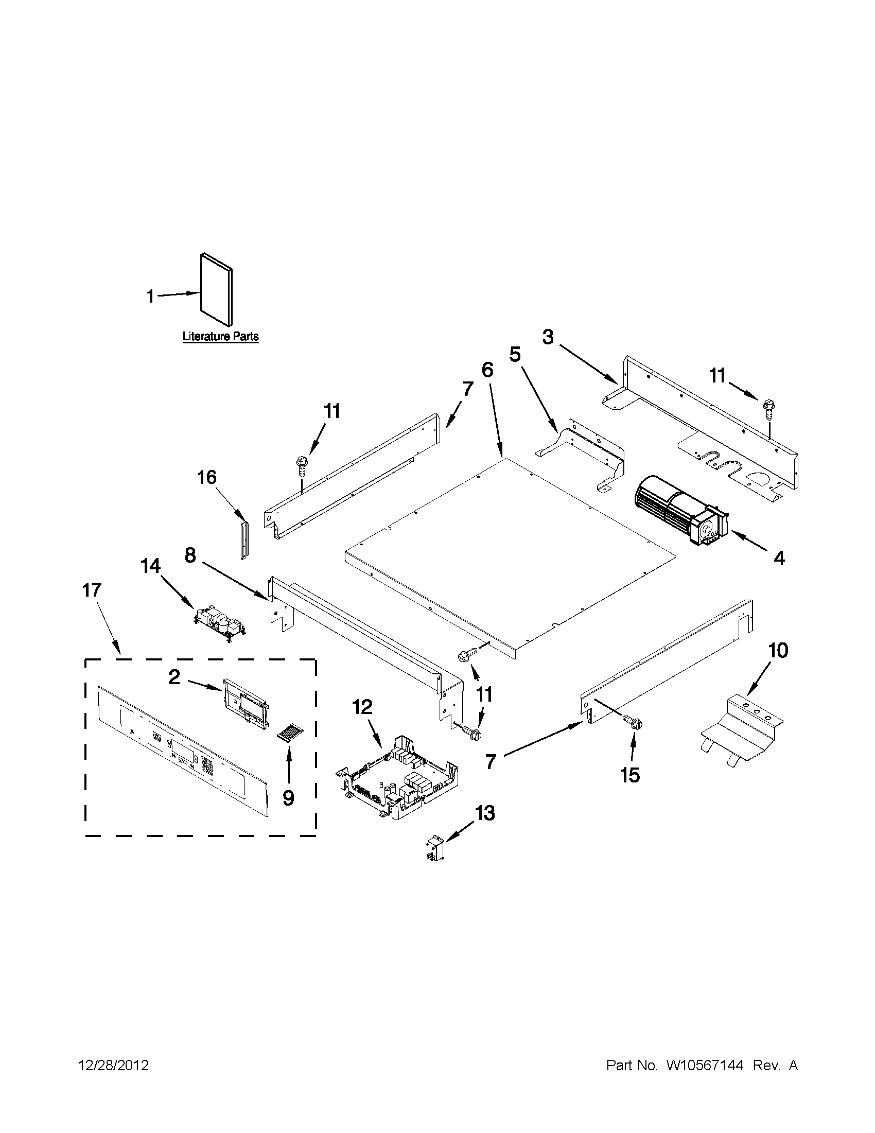 Control panel parts