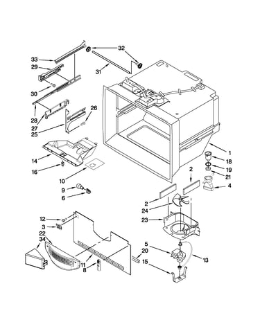 Freezer liner parts