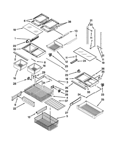 Shelf parts