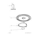Whirlpool WMC11511AW0 turntable parts diagram