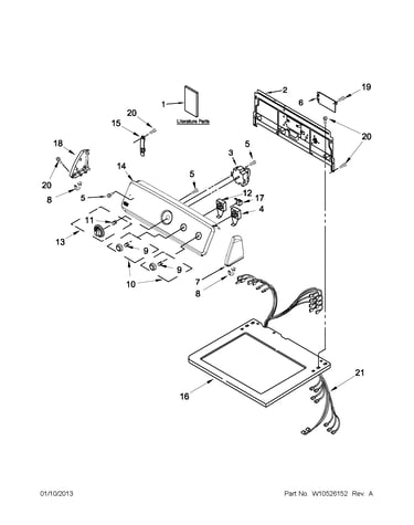 Top and console parts