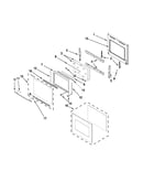 Upper oven door