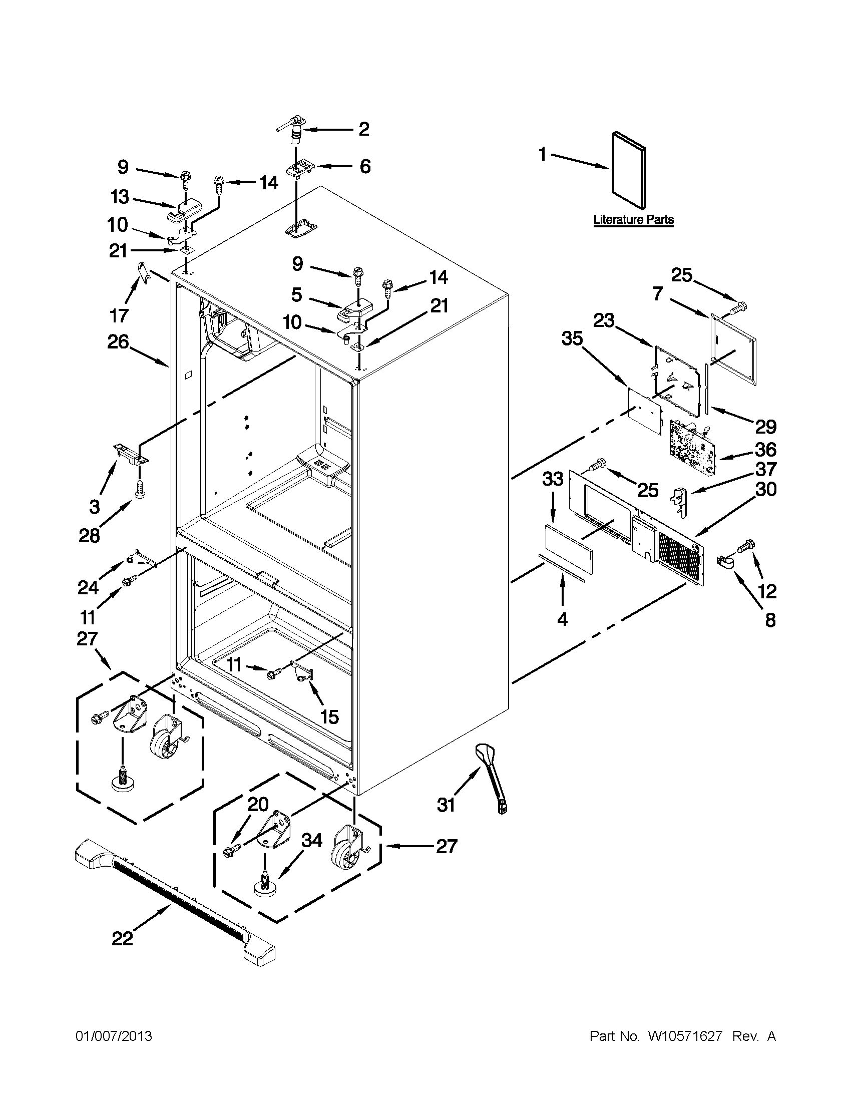Cabinet parts