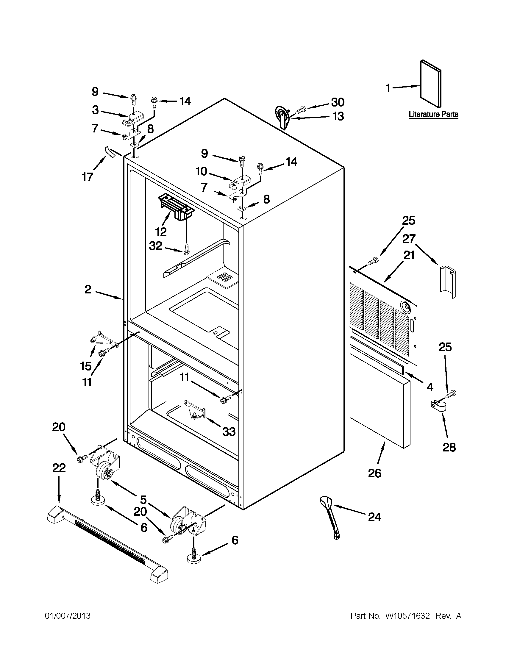 CABINET PARTS