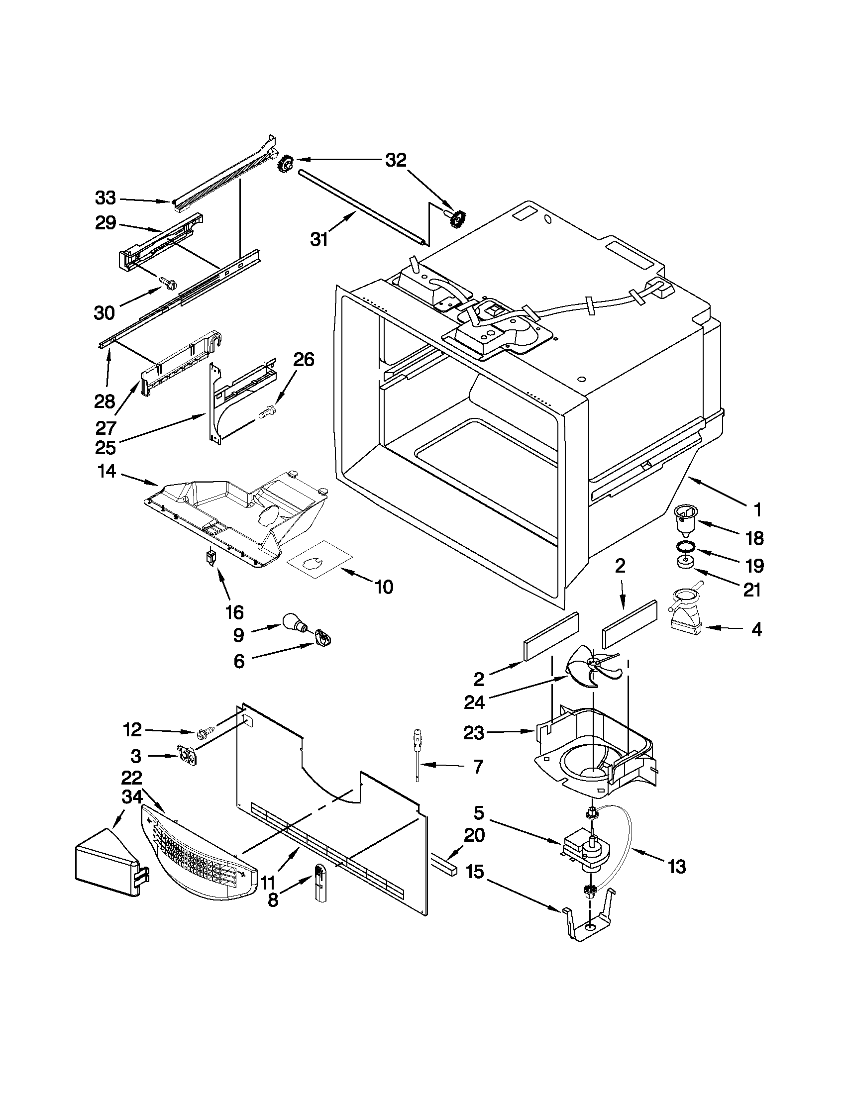 FREEZER LINER PARTS