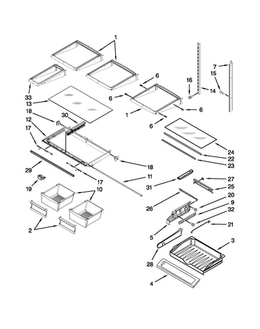 Shelf parts