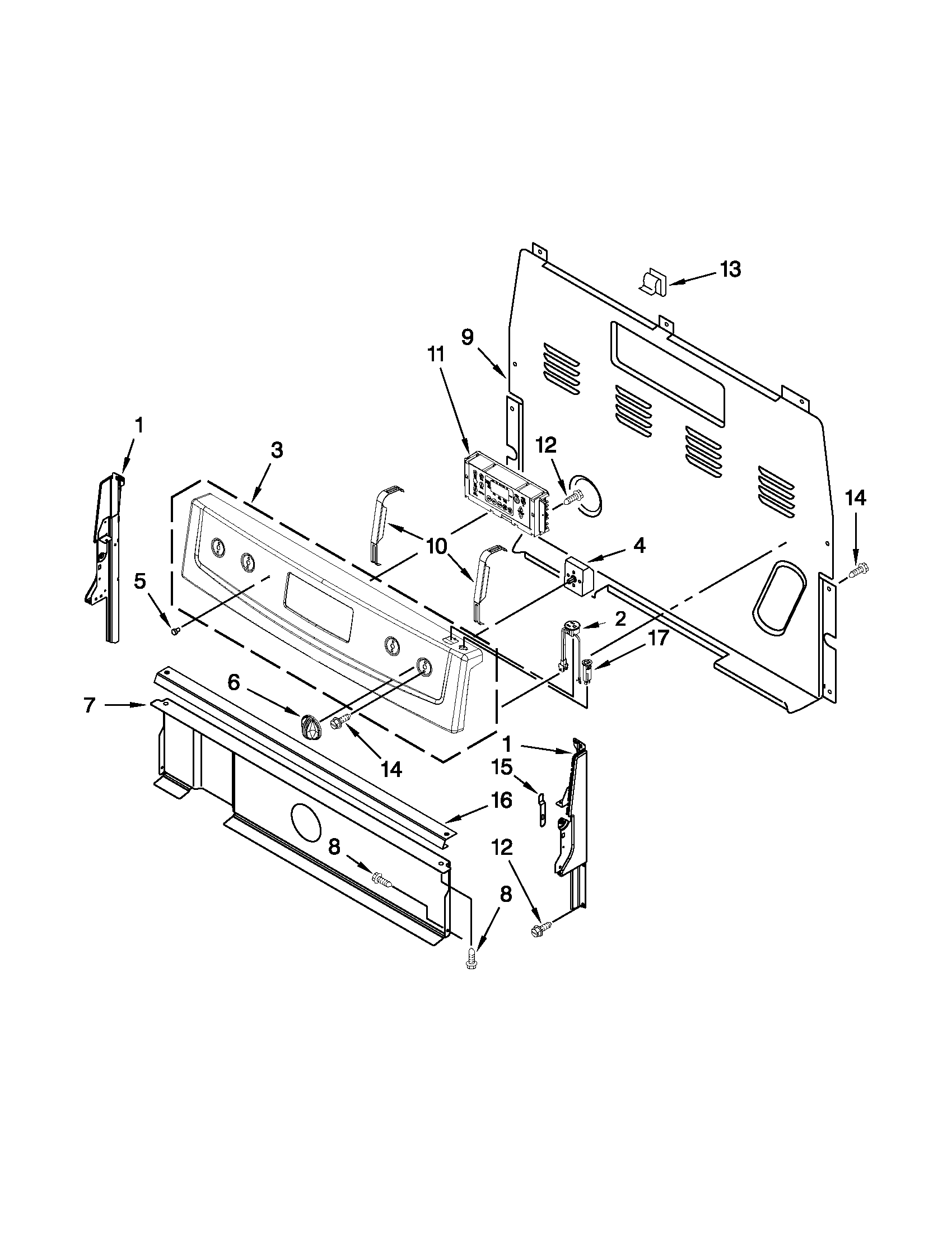 Control panel parts