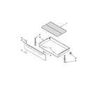 Amana YACR4330BCW0 drawer & broiler parts diagram