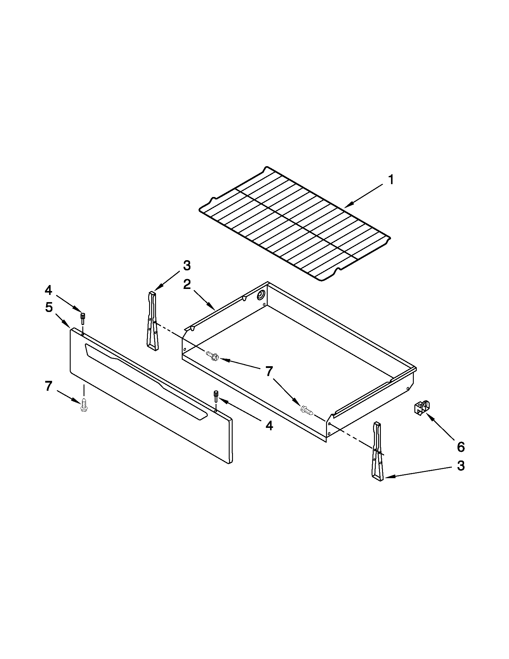 Drawer & broiler parts