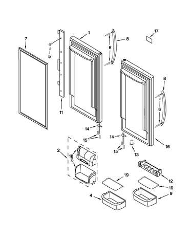 Refrigerator door