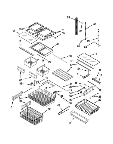 Shelf parts