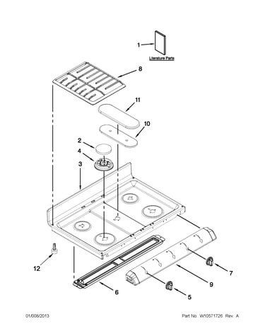 Cooktop parts