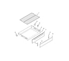 Maytag MGR7685AW1 drawer and rack parts diagram