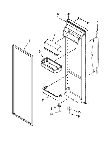 Refrigerator door