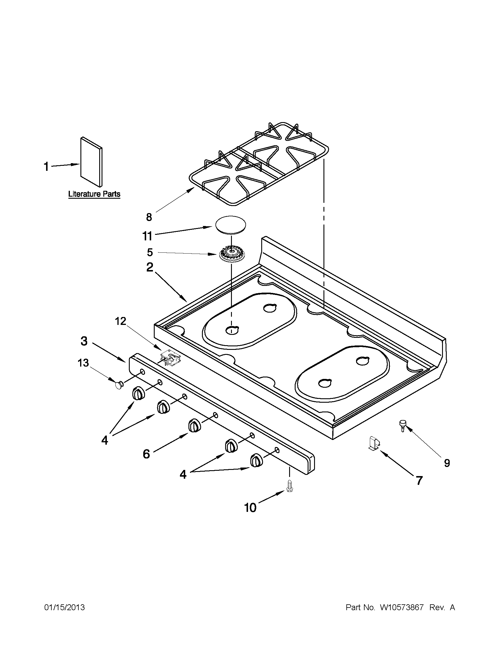 COOKTOP PARTS