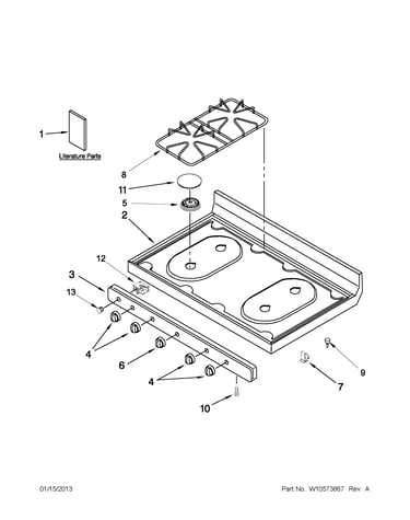 Cooktop parts