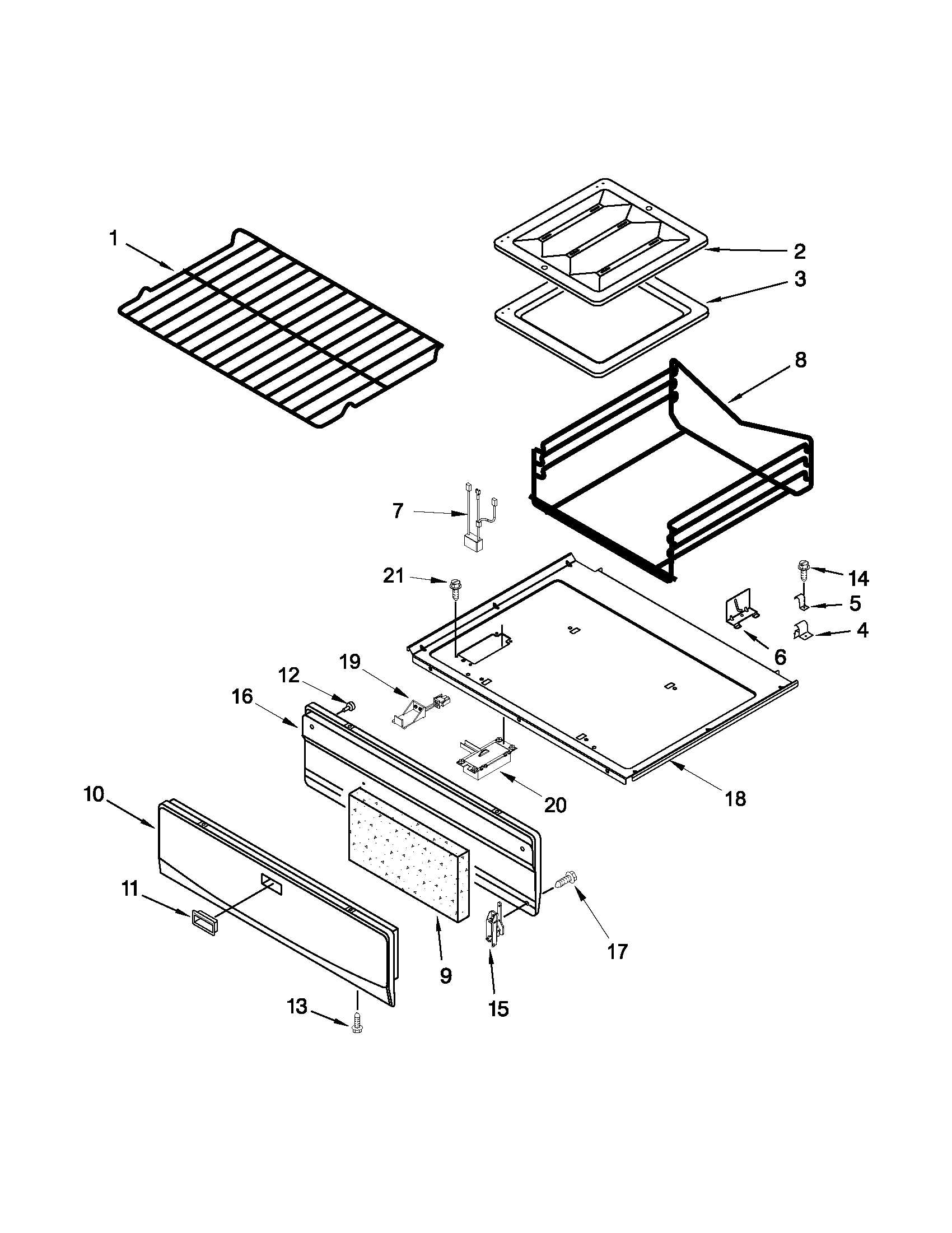 OVEN AND BROILER PARTS