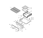Amana AGR3530AAW0 oven and broiler parts diagram