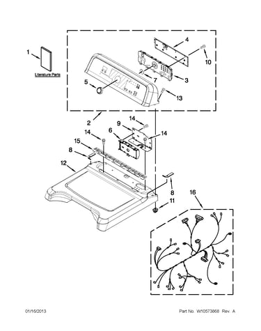 Top and console parts