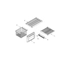 Jenn-Air JS48PPDUDB15 freezer shelf parts diagram