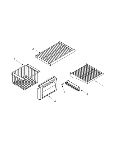 Freezer shelf parts
