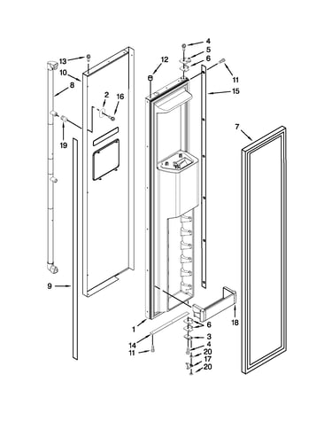 Freezer door parts