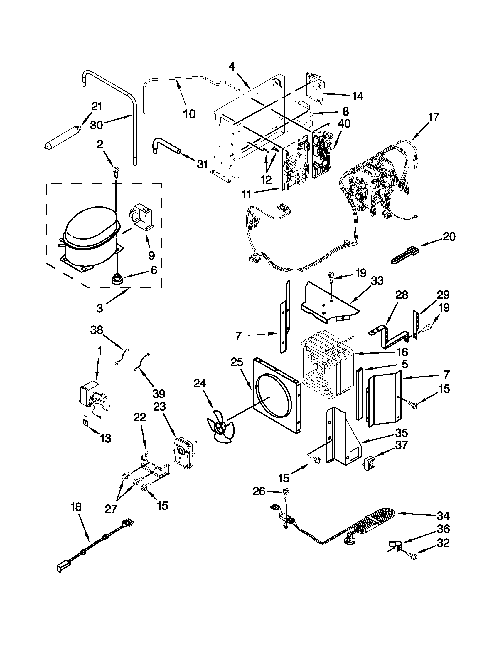 Upper unit parts