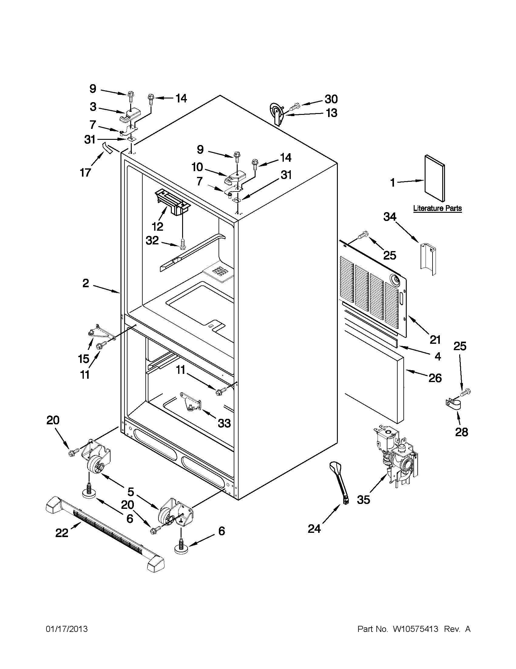 Cabinet parts