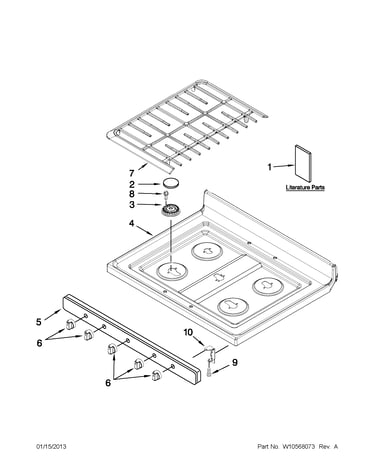 Cooktop parts