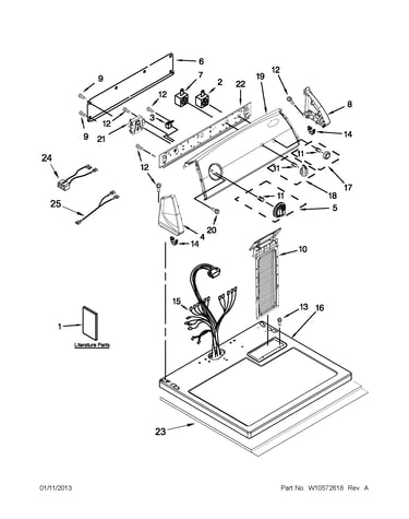 Top and console parts
