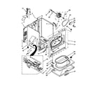 Whirlpool 7MWGD1601AW0 cabinet parts diagram