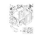 Whirlpool WED9151YW1 cabinet parts diagram