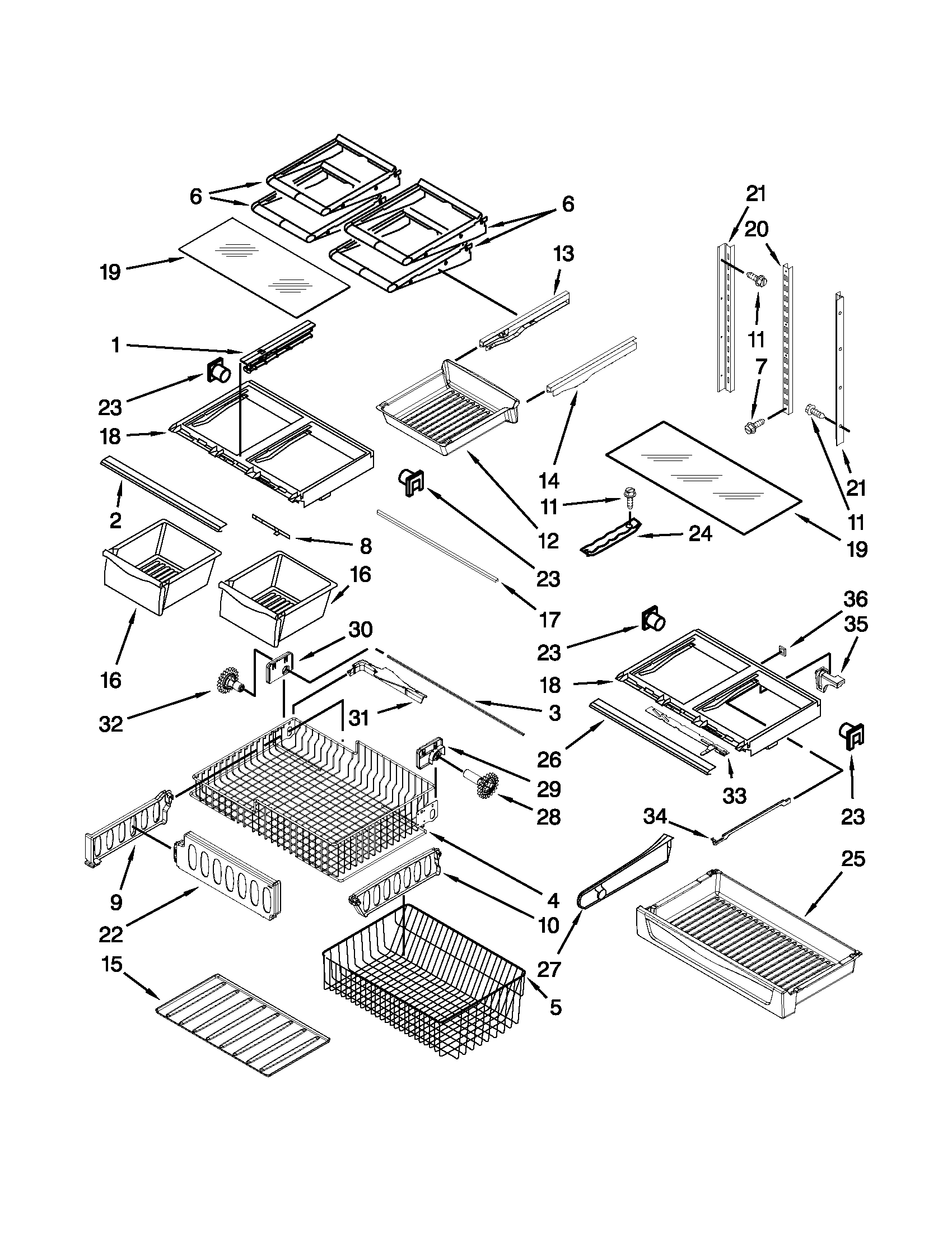 Shelf parts