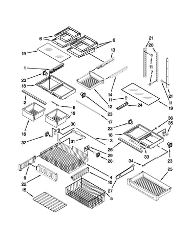 Shelf parts