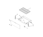 Ikea IES426AS0 drawer & broiler parts diagram