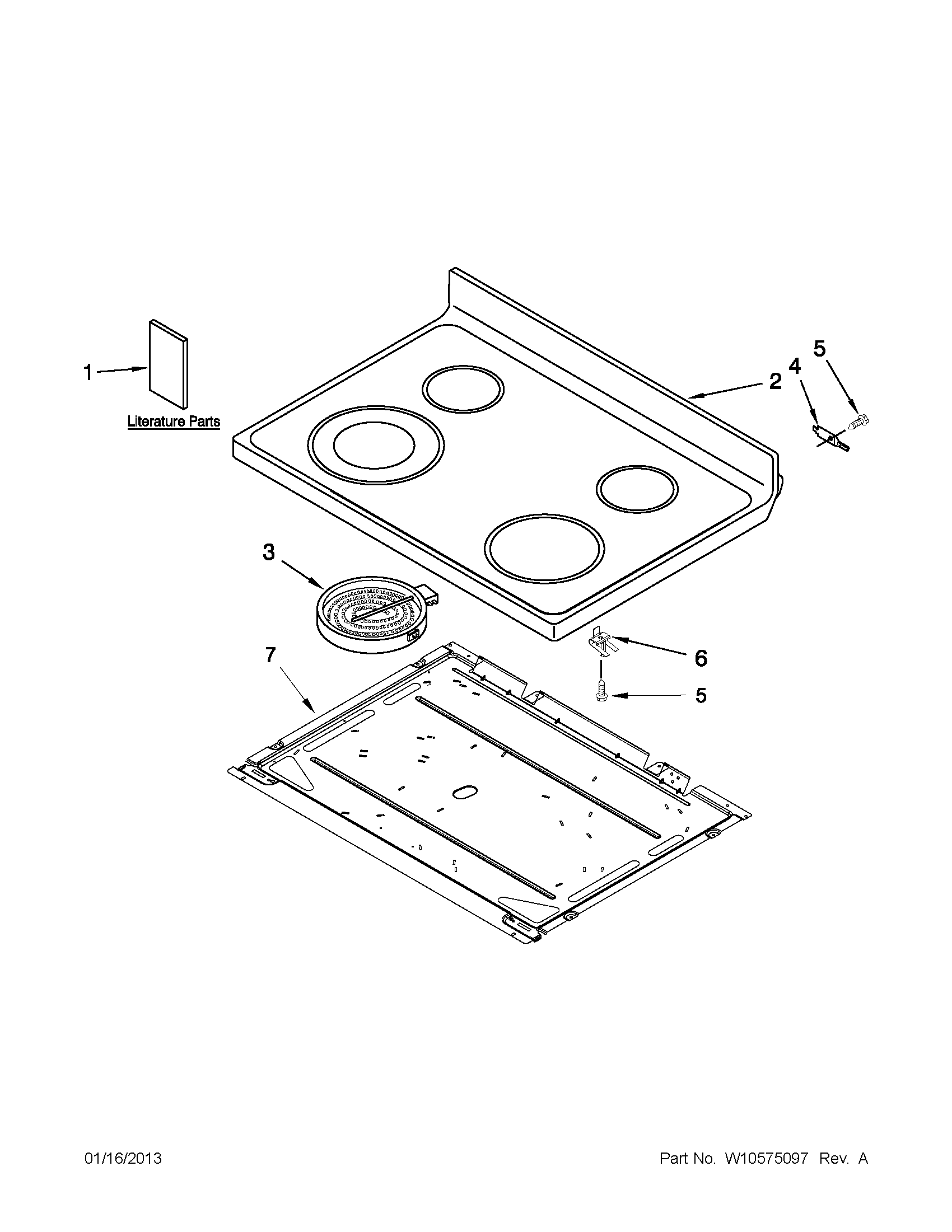 Cooktop parts