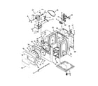 Whirlpool WED8800YW2 cabinet parts diagram
