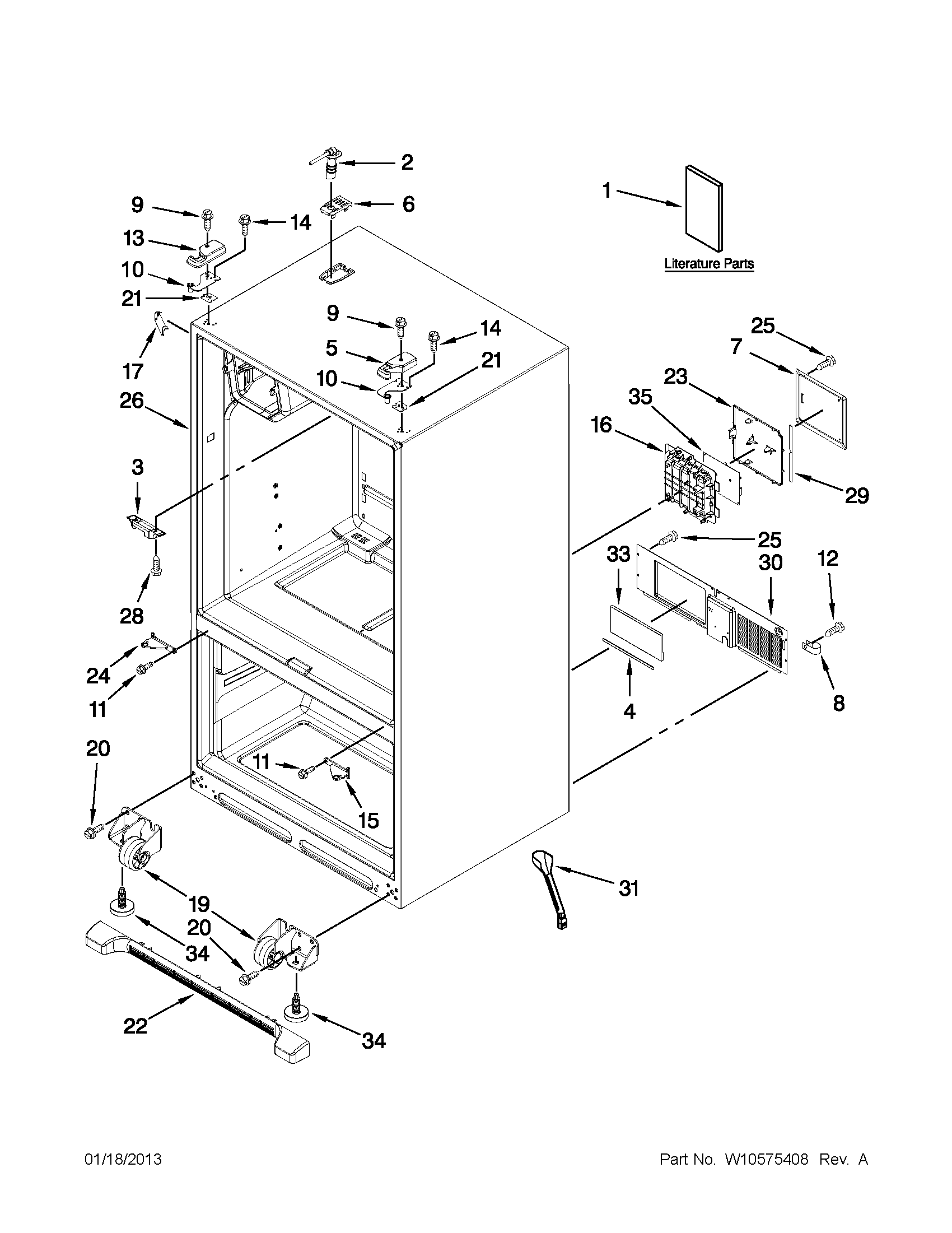 Cabinet parts