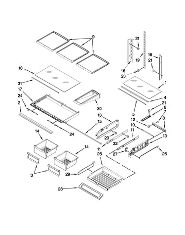 Shelf parts
